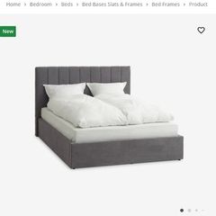 JYSK HASLEV Double Bed and Eccox Biotherapy Mattress Excellent Condition