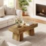 120 cm Coffee Table Made of Wood Coffee Table, Sofa Table with Thick Frame Image 2
