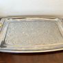 Vintage Lobelia Stainless Steel Serving Tray with Gold Handles (Boxed) Image 2