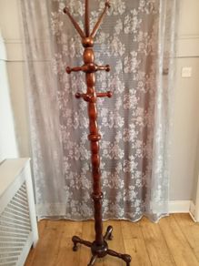 Mahogany coat stand