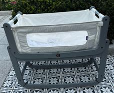 snuzpod 2 beside crib