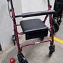 Days aluminium rollator walking aid with four wheels, Image 2