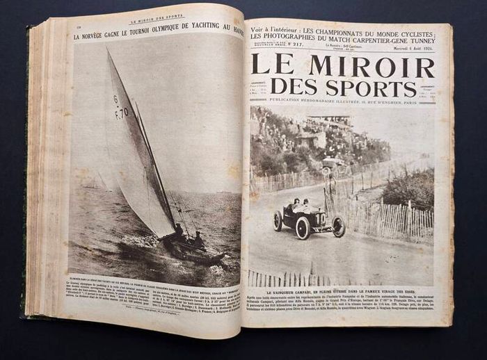 Le Miroir des Sports 1924  1925  Complete Bound Volume 686 Pages Paris Olympics