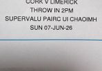 Munster final juvenile stand ticket