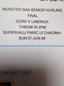 Munster final juvenile stand ticket