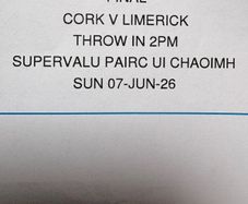 Munster final juvenile stand ticket
