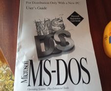 Vintage Microsoft MS DOS Users Guide Manual (Retro PC OS)