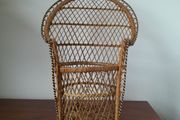 Miniature Boho Peacock Chair Planter