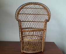 Miniature Boho Peacock Chair Planter