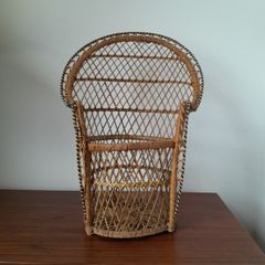 Miniature Boho Peacock Chair Planter