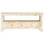 Coffee Table White 90x50x40 cm Solid Mango Wood Image 2