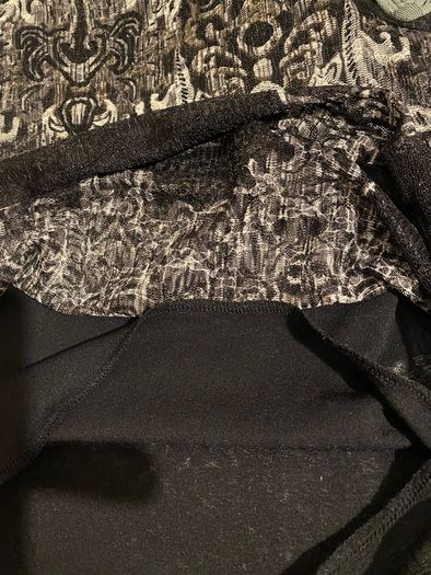 Black Lacy Per Una Top