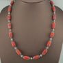 Antique Venetian Style Trade Glass & Stripe Skyblue Glass Beads Necklace Image 5