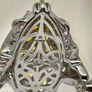 Silver Rainbow Sapphire Cluster Statement Ring Image 10