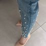Grlfrnd Denim Jeans Pearls Image 2