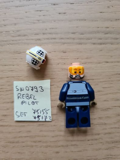 lego sw0793 rebel pilot U-wing, set star wars 75155, 75172