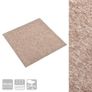 Carpet Floor Tiles 20 pcs 5 m/2 50x50 cm Beige Image 3