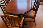mahogany table and chairs