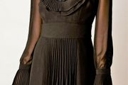 Karen Millen Black Chiffon Lace Dress