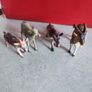 3 GOAT MINIATURE plus one deer Farm Animals Figurine Image 4