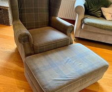 Easy Living Wingback Chair & Footstool