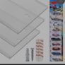 Acrylic Wall Display Shelf 3-Pack for 1:64 Model Cars Wall-Mounted with 3M Tape & Screws Image 5