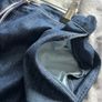 Ladies denim skirt with pockets size S elastic waist Image 2