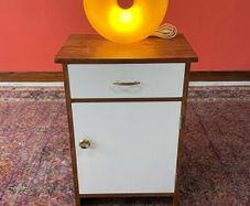 Rare Mid-Century / Vintage 1960s Tweak Bedside Locker - S. Spiegelstein & Son Hardware/ Side Table/ Cabinet / Dresser