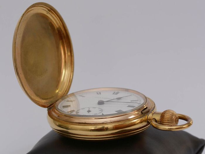 Vintage GentsTho Russell & Son Liverpool Gold Pocket Watch