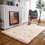 MULTIPLE COLOURS AVAILABLE Small Fluffy Rugs Washable Long Plush Rugs, Bedroom Soft Pile Rug Carpets Bedroom Mats Home Decoration (Beige,60x120 cm) FREE EXPRESS SHIPPING Image 5