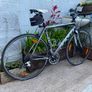Felt F-LITE 700x25c wheels 21.5 inch frame 2x8 speed comes with holder bottle back bag holder pump light Image 7