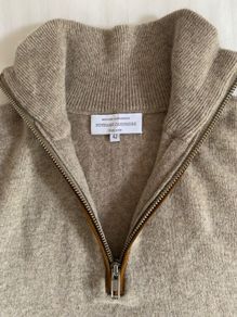 Quarter Zip Jumper Pure Cashmere