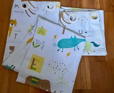 Brand New Alphabet curtains for kids room(100cm X 130cm)