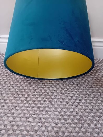 Velvet drum pendant lightshade