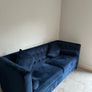 Meadows & Byrne Velvet Navy Couch Image 4