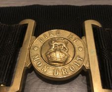 'Dieu Et Mon Droit' Brass Belt Buckle