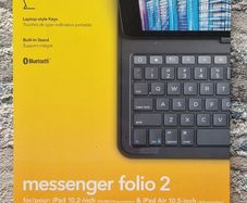 ZAGG Messenger Folio 2 Bluetooth Keyboard Case for iPad 10.2/10.5