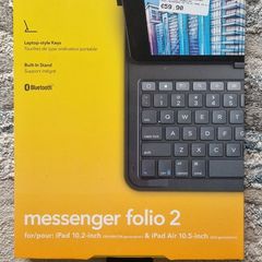 ZAGG Messenger Folio 2 Bluetooth Keyboard Case for iPad 10.2/10.5