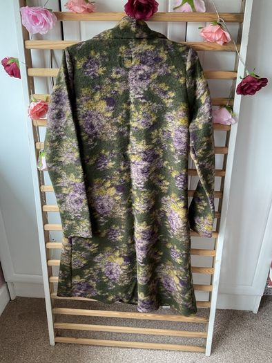 coat container brand 70% wool wrap style short coat size 10