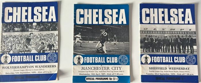 Chelsea 1970/71 Matchday Programmes