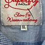 Size XL Slim Fit, Blue Short Sleeve Shirt by Superfly Image 2