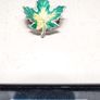 Signed Enamel Silver Brooch Image 8