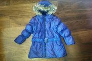 Blue Padded Hoody Jacket for Girls (6-7 years)