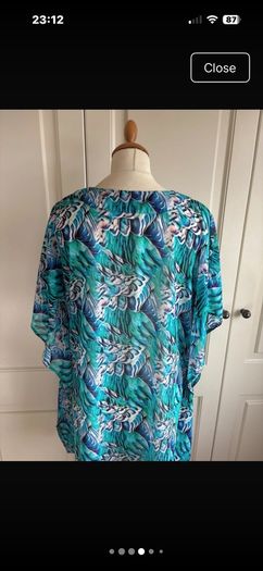 Vibrant Biba dressy beach  top