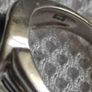 Vintage solid sterling silver malachite ring Image 3