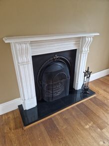 Marble surround fireplace