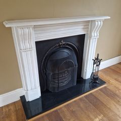 Marble surround fireplace