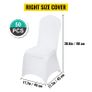 50 Pcs Wedding Chair Covers Stretch Spandex Covers for Restaurant Hotel Banquet Chair Covers Universal Dining Party Image 4