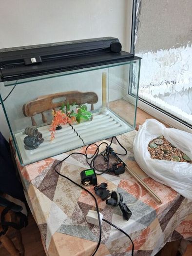 Fish Tank and Cabinet