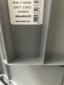 Gray Plastic bins for sale